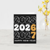 Funny New Year 2026 Kids Six Seven 67 Meme カード (黄色い花)