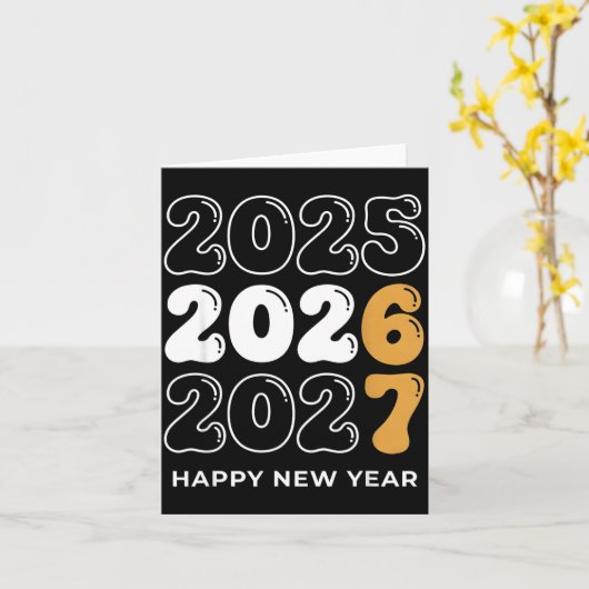 Funny New Year 2026 Kids Six Seven 67 Meme  カード (黄色い花)