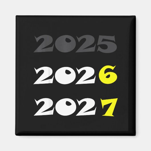 Funny New Year 2026 Six Seven 67 Meme  マグネット (正面)