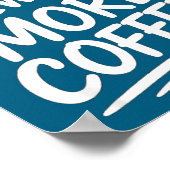 Funny New Year More Coffee Morning Sarcastic Resol ポスター (角)