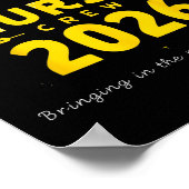 Funny New Year Nurse Crew 2026 Healthcare Celebrat ポスター (角)