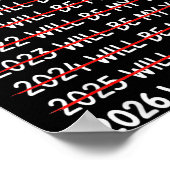 Funny New Year Resolution 2026 Will Be My Year Hum ポスター (角)