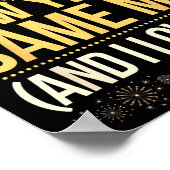 Funny New Year Same Me New Years Eve Party  ポスター (角)