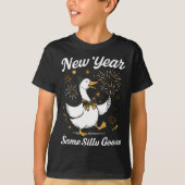 Funny New Year Same Silly Goose Happy New Year 202 Tシャツ (正面)