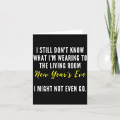 Funny New Year's Eve Insrational Sarcastic Quote  カード (正面)