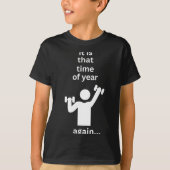 Funny New Years Resolution Workout Gym Time Exerci Tシャツ (正面)
