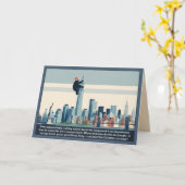 Funny New York Christmas カード (黄色い花)