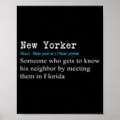 Funny New Yorker Dictionary Definition Gif ポスター (正面)