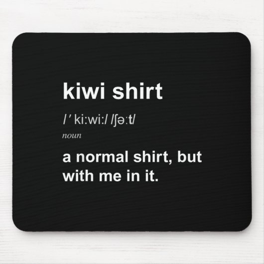 Funny New Zealand For Men Women Kiwi Gift Humour マウスパッド (正面)