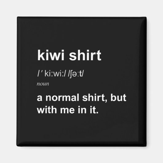 Funny New Zealand For Men Women Kiwi Gift Humour  マグネット (正面)