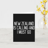 Funny New Zealand Quote カード (黄色い花)