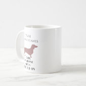 Funny Newfoundl It's All Fun and Games until sameo コーヒーマグカップ (正面左)