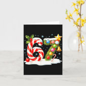 Funny Nice Naughty 6 7 Christmas 67 Meme Xmas Boys カード (黄色い花)