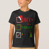 Funny Nice Naughty 6 7 Meme Christmas Six Seven  Tシャツ (正面)