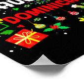 Funny Nice Naughty Dominican Family Men Women Chri ポスター (角)