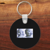 Funny Niche Baby Gen Z Meme Ai Viral Giggling Ai L キーホルダー (正面)