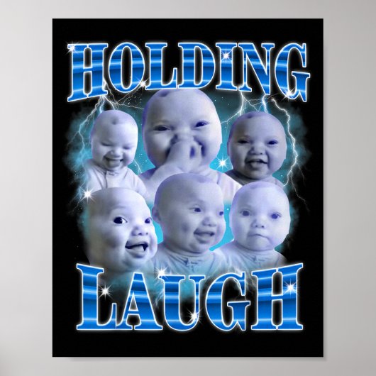 Funny Niche Baby Gen Z Meme Ai Viral Giggling Ai L ポスター (正面)