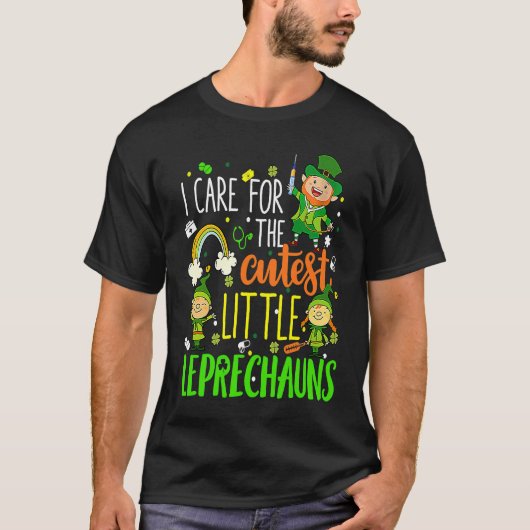 Funny NICU Nurse Care For Little Leprechauns St Pa Tシャツ (正面)