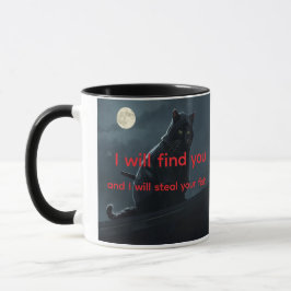 Funny Ninja Cat Meme Customizable Coffee Mug マグカップ
