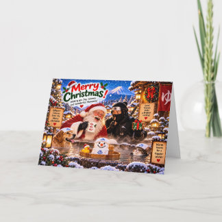 Funny Ninja Christmas Card カード