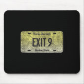 Funny Nj State Vanity License Plate Exit 9  マウスパッド (正面)