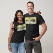 Funny NJ State Vanity License Plate M PLUMBER Tシャツ (ユニセックス)