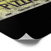 Funny Nj State Vanity License Plate Zza  ポスター (角)