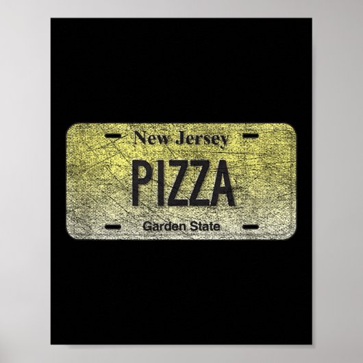Funny Nj State Vanity License Plate Zza  ポスター (正面)