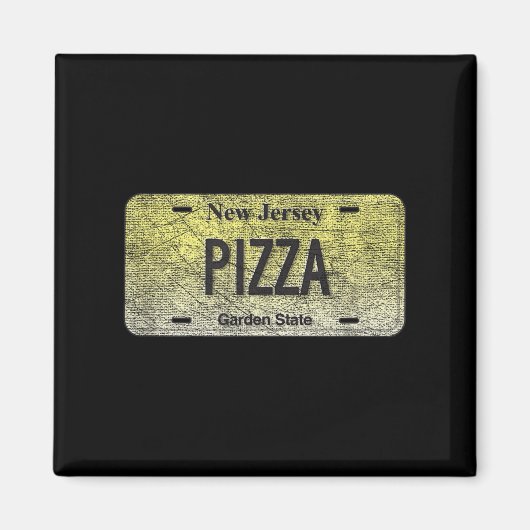 Funny Nj State Vanity License Plate Zza  マグネット (正面)