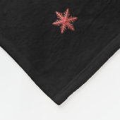 Funny Nk Flamingo Christmas Tree Lights Xmas Snowf フリースブランケット (角)