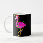 Funny Nk Flamingo In Santa Hat Christmas In July M コーヒーマグカップ (左)