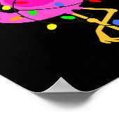 Funny Nk Flamingo In Santa Hat Christmas In July M ポスター (角)