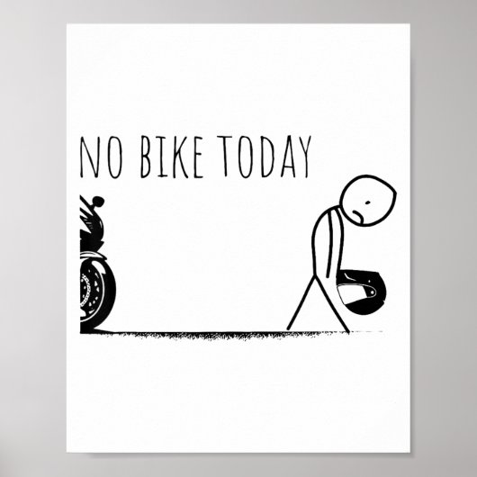 Funny No Bike Today  ポスター (正面)