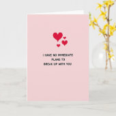 Funny No Breakup Love Card カード (黄色い花)