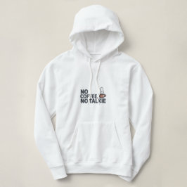 Funny 'No Coffee, No Talkie' Hoodie | Coffee Lover パーカ