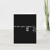 Funny No Disc Golf Today Humor Sarcastic Meme Srt  カード (正面)