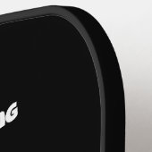 Funny No Excuses Checklist with White Text ピックルボールラケット (左詳細)