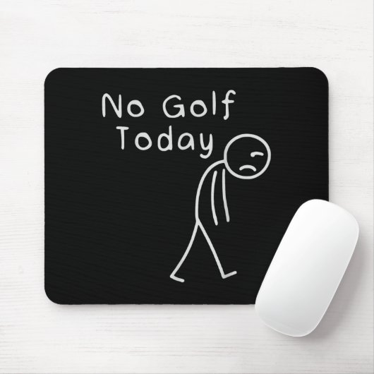 Funny No Golf Today Funny Golf Men  マウスパッド (マウス)