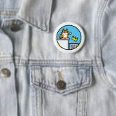 Funny No Kings Cat Cartoon Buttons 缶バッジ (インサイチュ)