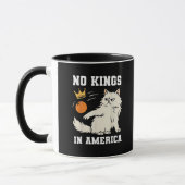 Funny No Kings in America Retro Classic Style マグカップ (左)