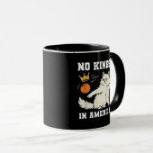Funny No Kings in America Retro Classic Style マグカップ (正面右)