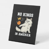 Funny No Kings in America Retro Classic Style 台座サイン (正面)