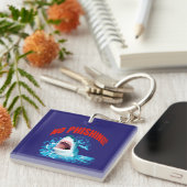 Funny No Phishing Shark キーホルダー (正面右)