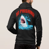 Funny No Phishing Shark パーカ (裏面)