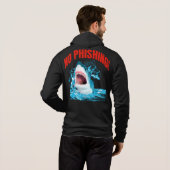 Funny No Phishing Shark パーカ (裏面フル)