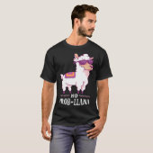 Funny No Prob-Llama Alpaca Lover Tシャツ (正面フル)