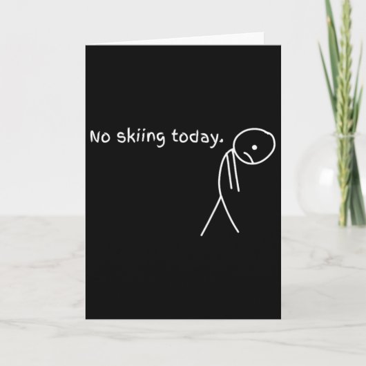 Funny No Skiing Today カード (正面)