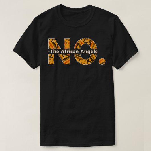 Funny No The African Angels African American Wome Tシャツ (デザイン正面)