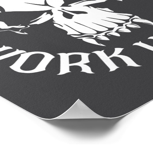 Funny Nobody Cares Work Harder Motivational Quotes ポスター (角)