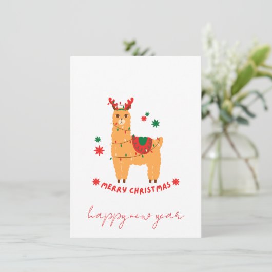  funny noel cartoons santa card (スタンド正面)